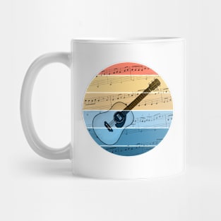 Acoustic Guitar Music Notation Guitarist Musician Mug